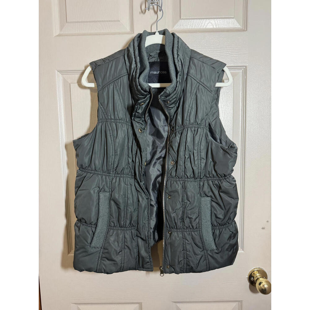 Maurices Cozy Quilted Women's Vest in Gray